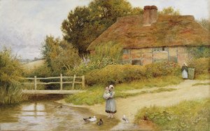 Watching The Ducks — Arthur Claude Strachan