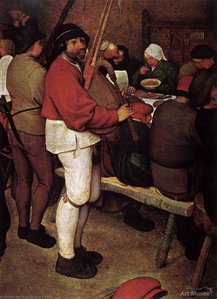 Peasant Wedding (detail) — Pieter Bruegel The Elder, Northern Renaissance Mannerism