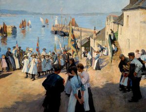 Gala Day At Newlyn, Cornwall — Stanhope Alexander Forbes