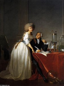 Retrato De Antoine Laurent Lavoisier Y Marie Anne Lavoisier — Jacques-louis David