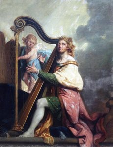 King David Playing The Harp — Johann Zoffany