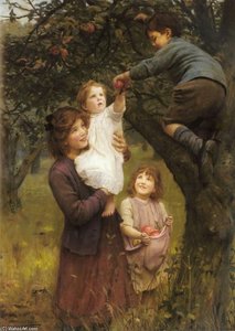 Picking Apples — Arthur John Elsley
