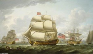 The 'victory' Sailing From Spithead — Robert Dodd