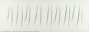 Concepto Espacial, Esperando — Lucio Fontana, Spatial Minimalism