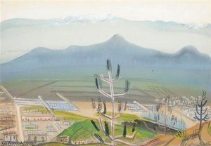 Landscape With Mountain Range — Boris Dmitrievich Grigoriev