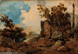 Wayside Temple, India — George Chinnery
