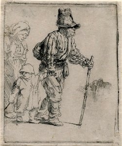 Three Peasants Travelling — Rembrandt Van Rijn
