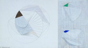 Drawing For ‘sculpture With Colour’ (forms With Colour) — Barbara Hepworth