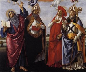 Königliche Krönung Der Jungfrau Maria — Sandro Botticelli, Early Renaissance