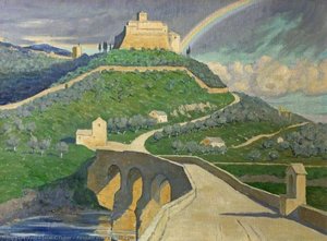 Rainbow Over Assisi, Italy — Janet C Fisher