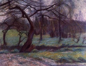 Moorland — Umberto Boccioni, Futurist Landscape
