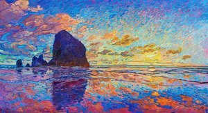 Haystack At Sunset — Erin Hanson