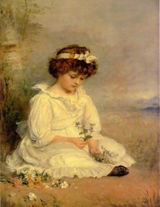 Little Speedwell's Darling Blue — Sir John Everett Millais, Pre-raphaelite Brotherhood