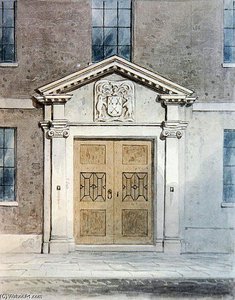 The Entrance To The Cutlers Old Hall — Thomas Hosmer Shepherd