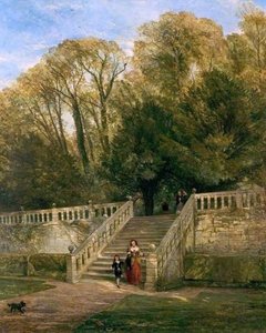 Haddon Hall Steps, Derbyshire — William Powell Frith