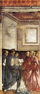 St Dominic Burning Heretical Writings — Domenico Ghirlandaio