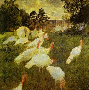 White Turkeys — Claude Monet, Impressionism
