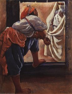 Morocco. Figure in the doorway