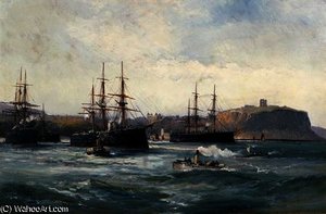 The Channel Fleet off Scarborough