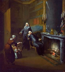 A Lawyer's Chambers Two Children Presented by a Maid