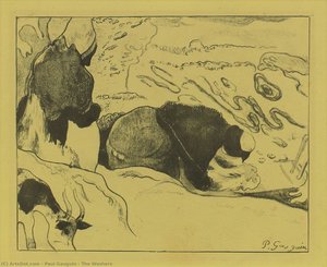The Washers — Eugène Henri Paul Gauguin, Post-impressionism