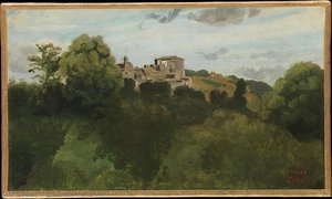 Ansicht Von Genzano — Jean-baptiste-camille Corot