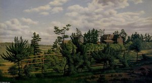 Landscape Of Country Estate And Vineyards — Levi Wells Prentice