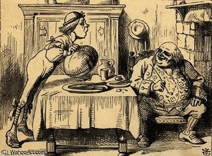 Father William having eaten the Goose