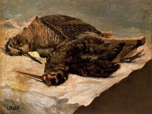 Still Life Of Woodcocks — Ignacio Díaz Olano