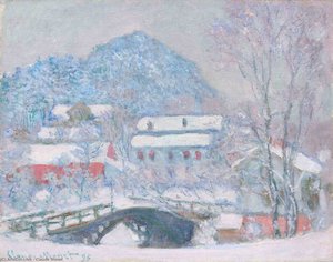 Norway, Sandviken Village In The Snow — Claude Monet, Impressionism