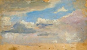 Study Of Clouds (verso) — Sir Alfred James Munnings