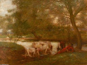 The Watering Place - — Edward William Stott