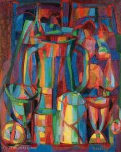 Milk Jug And Fruits — Alfred Manessier