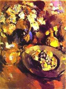 Still Life With Fruit And Bottle — Konstantin Alexeievitch Korovin