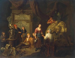 Studio Of A Sculptor — Balthasar Van Den Bossche