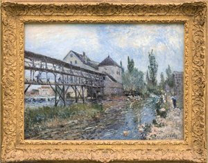 Watermill Near Moret By Alfred Sisley — Alfrēd Sislē, Impressionism