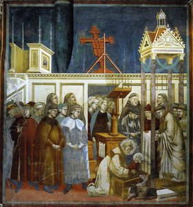 St. Francis Of Assisi Preparing The Christmas Crib At Grecchio — Giotto Di Bondone, Proto Renaissance