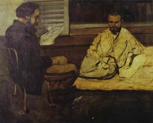 Paul Alexis Lesen Vor Emile Zola — Paul Cézanne, Post-impressionismus