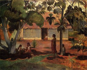 Te Ra'au Rahi (also Known As The Large Tree) — Eugène Henri Paul Gauguin, Post-impressionism