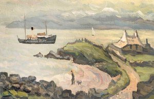 Pilot Boat Off Moelfre — John Kyffin Williams