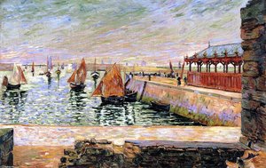 The Fish Market, Port-en-bessin — Paul Signac