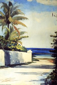 Road In Nassau (also Known As No.1 Nassau Street) — Winslow Homer, Impressionism