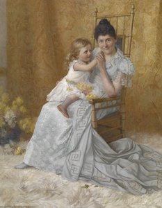 Portrait Of Martha Wysor Marsh And Son, John Edwin — John Ottis Adams