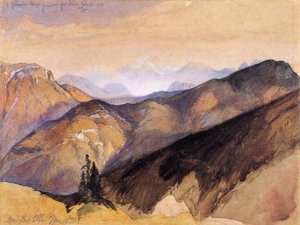 The Yellowstone Range From Near Fort Ellis — Thomas Moran