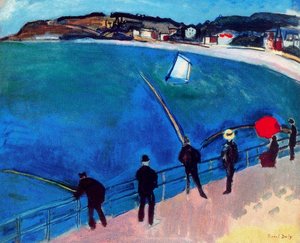 Anglers At Sainte-adresse — Raoul Dufy