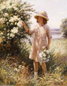 Picking May Blossom — William Kay Blacklock