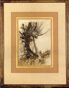 Alice In Wonderland. Alice And The Cheshire Cat — Arthur Rackham