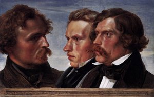 Carl Friedrich Lessing, Carl Sohn, And Theodor Hildebrandt — Julius Hübner