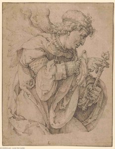 The Archangel Gabriel — Lucas Van Leyden