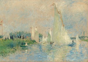 Regatta At Argenteuil — Pierre-auguste Renoir, Impressionistic Landscape